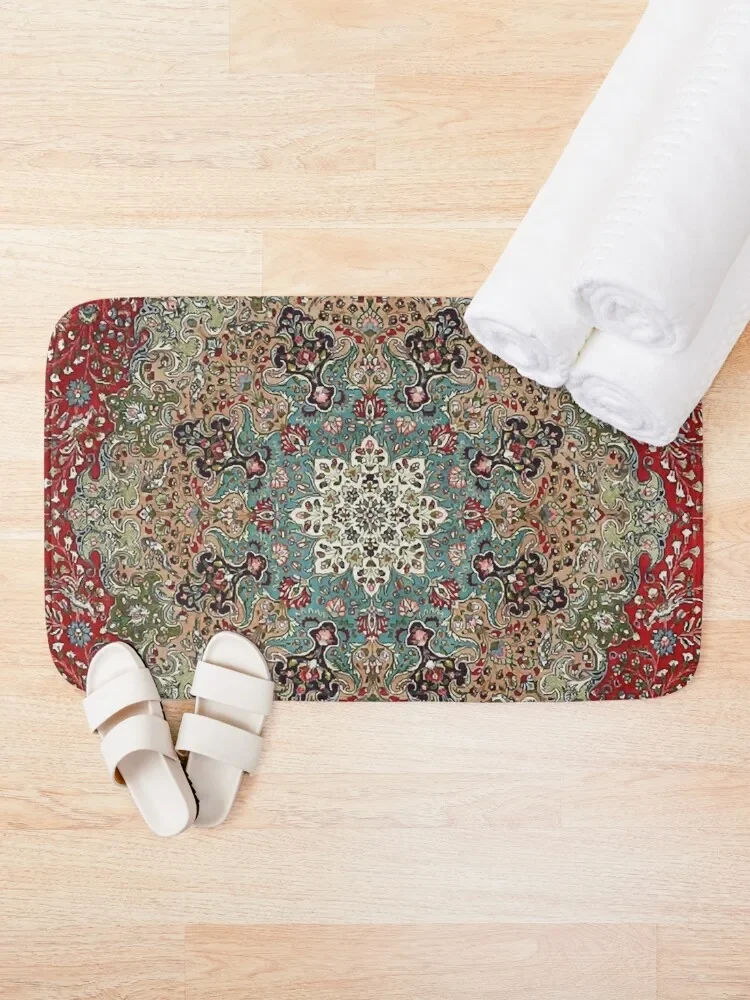 Vintage Antique Persian Carpet Print Bath Mat Carpet In The Bathroom Carpet For Bathroom Mat