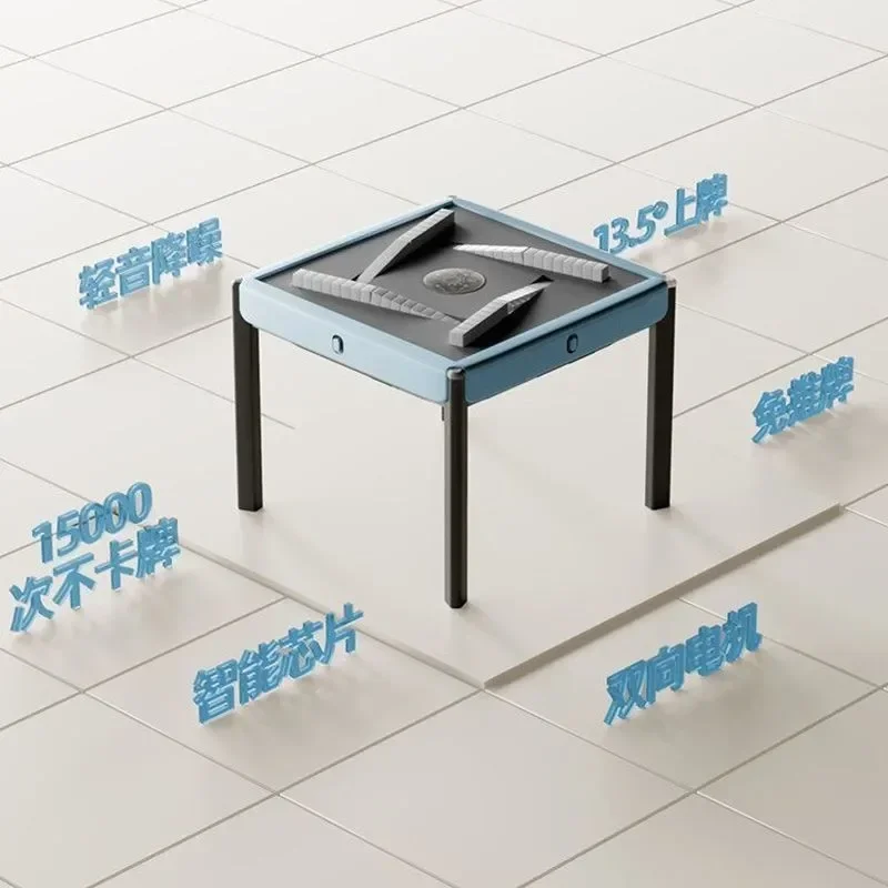 New Automatic Mahjong Machine Foldable Mobile Dining Table Dual Purpose Home Silent Mahjong Table