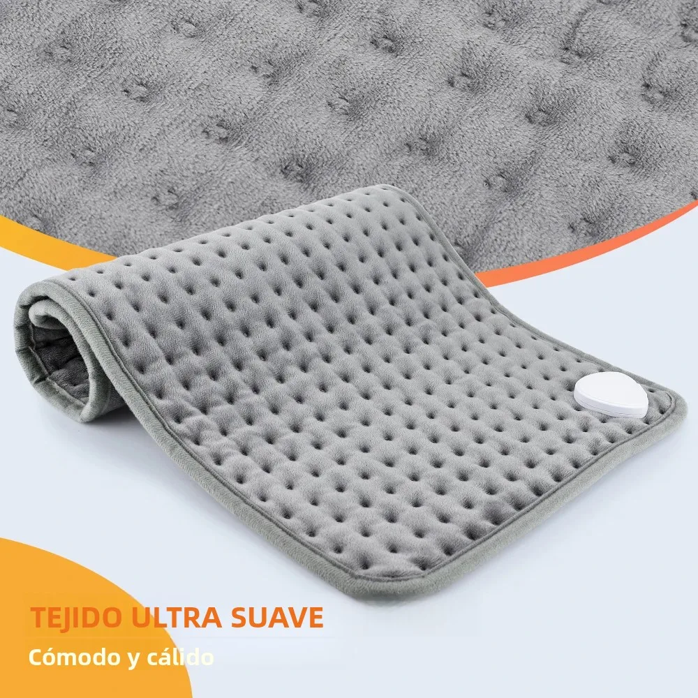 Manta con temporizador de calefacción eléctrica de 58x29cm, estera calefactora, almohadilla de lámina eléctrica para cama, sofá, mantas térmicas cálidas para invierno