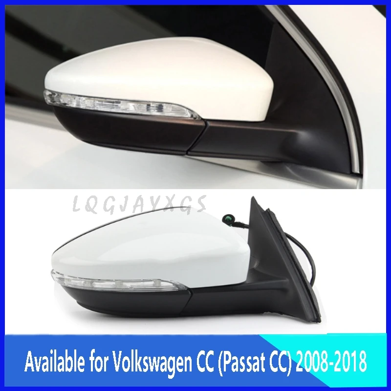 

LQ Suitable for use on Volkswagen Passat CC 2008 2009 2010 2011 2012 2013-2018 reverse mirror assembly turn signal 9 or 13 wires