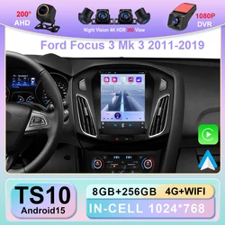 9.7 inch 8Core Android 15 Car Radio for Ford Focus 3 Mk 3 2011 2012 - 2019 Multimedia Video Player 2Din Carplay Auto Stereo DVD