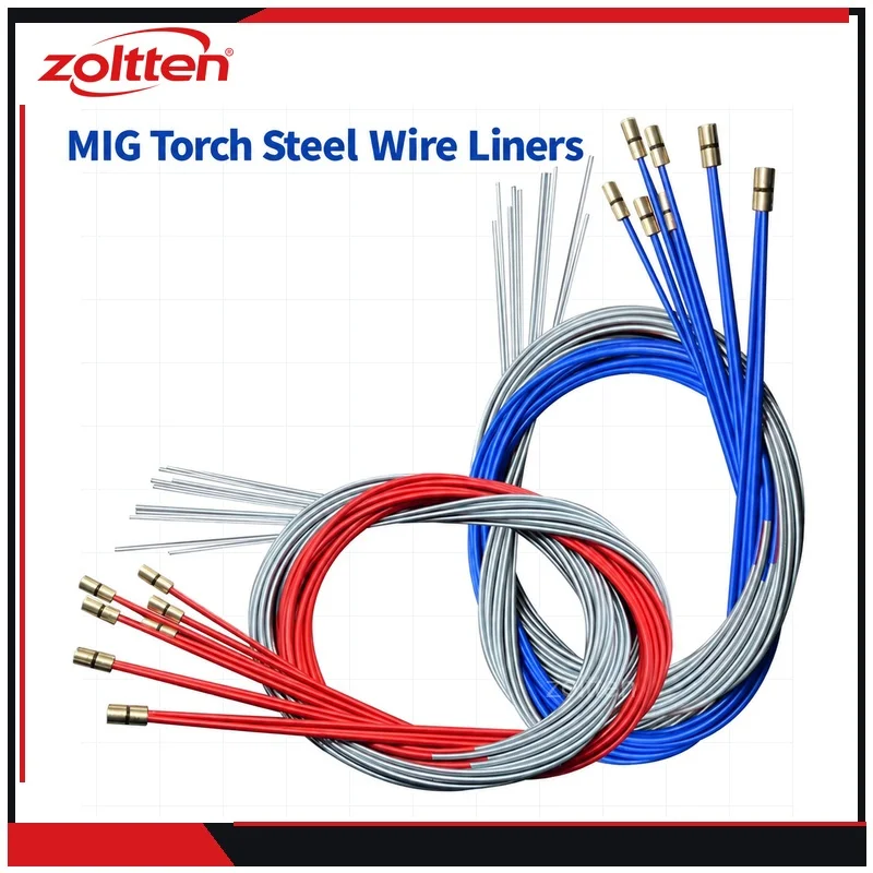 350A 500A CO2 MIG Torch Wire Guide Spring Liners Hardened Steel Wire Feeding Tube Parts