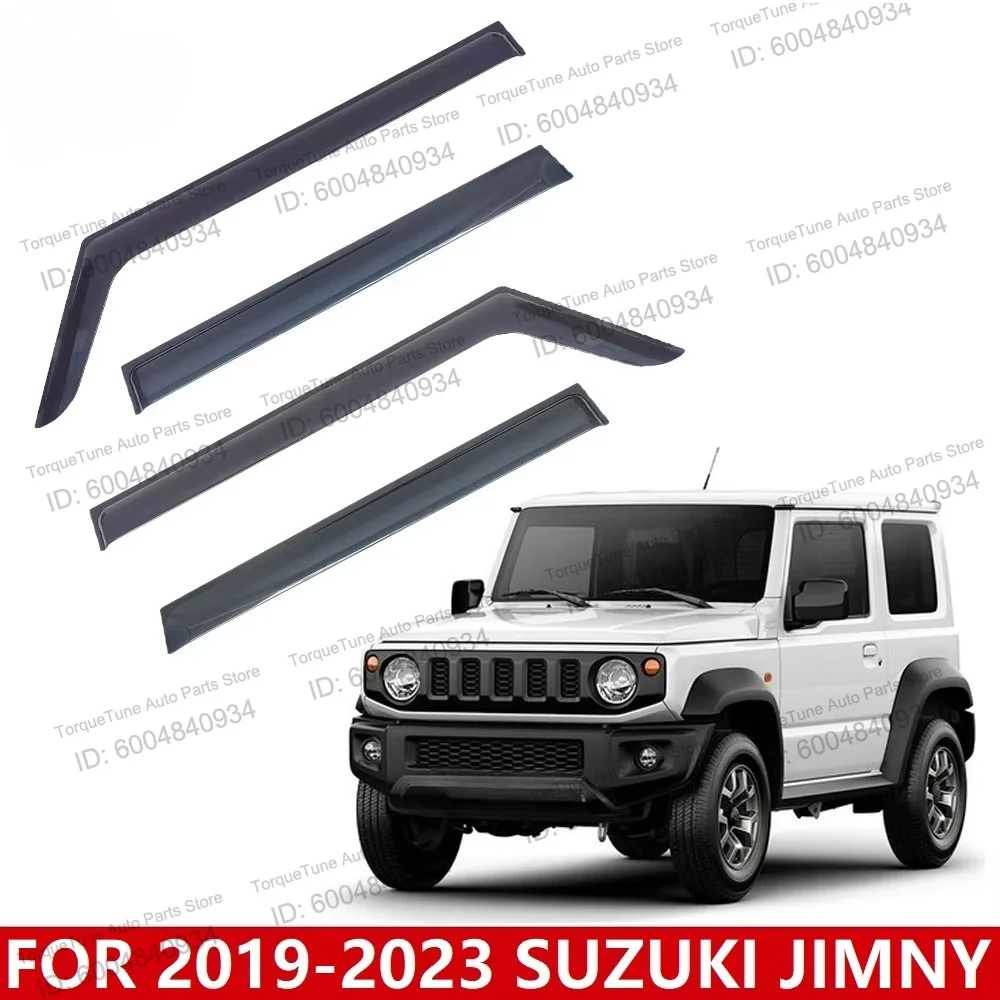 Premium Side Window Visor Deflector for SUZUKI JIMNY 2019-2023 - Ultimate Sun Rain Shield Guard & Exterior Accessory
