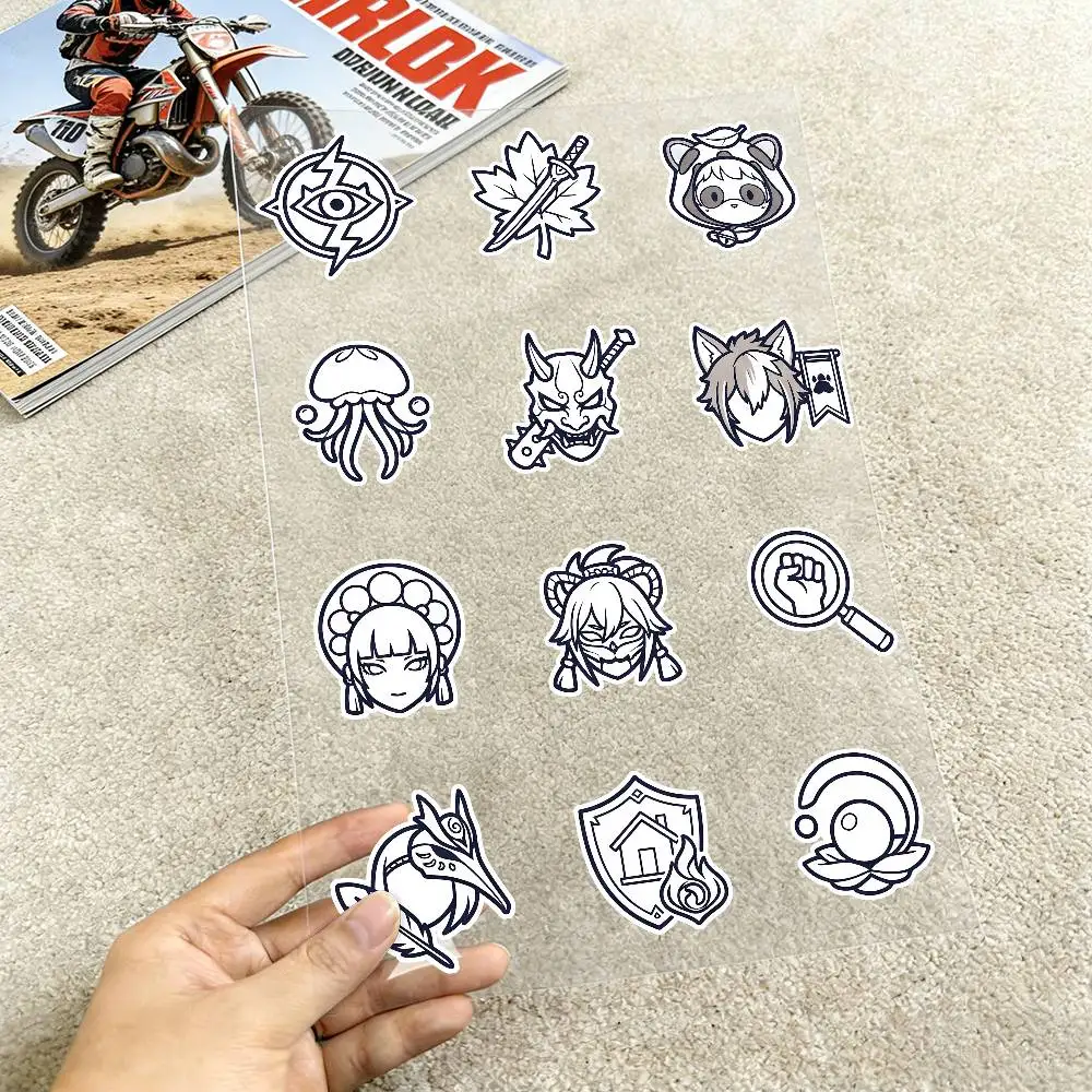 Game Genshin Impact Logo Waterproof Vinyl Stickers for Car Motorcycle Bike Skateboard Laptop Bottle Phone