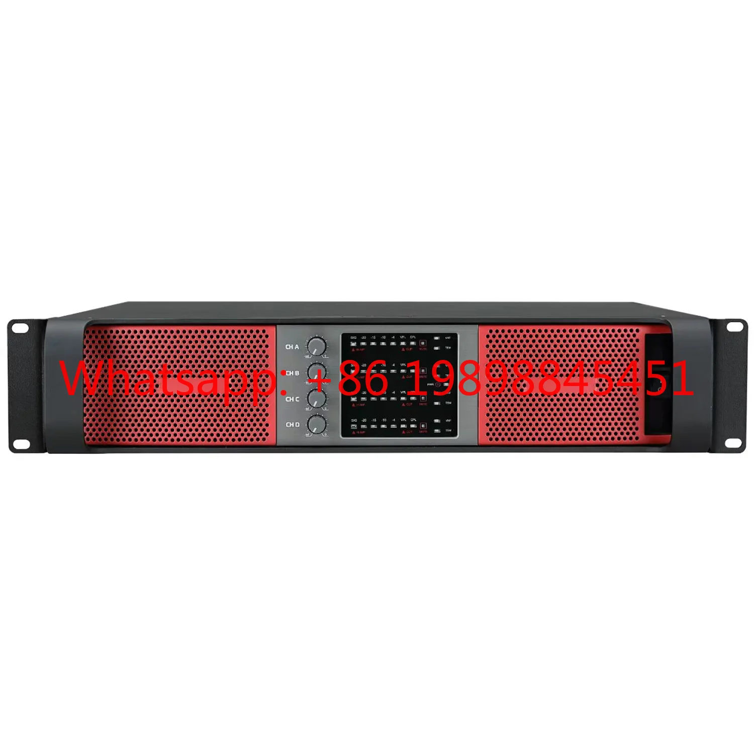 Class D Power Amplifier Class D Amplifier 2U 4X1400w Professional HIGH Power 4-channel Stereo Digital Metal Casing