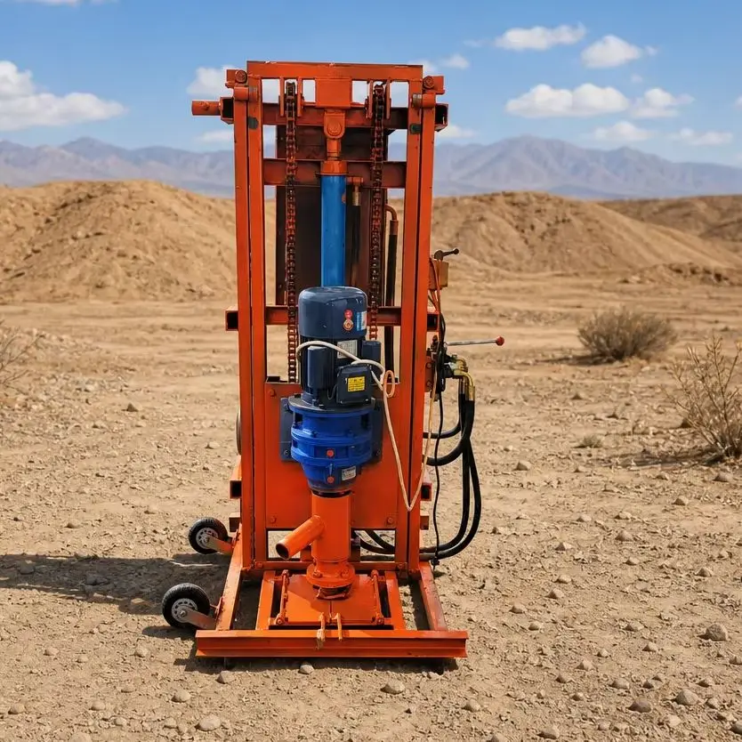 Customized Handheld Model Water Well Drilling Rig 100m Hydraulic System One Person Operation for Orchard Irrigation