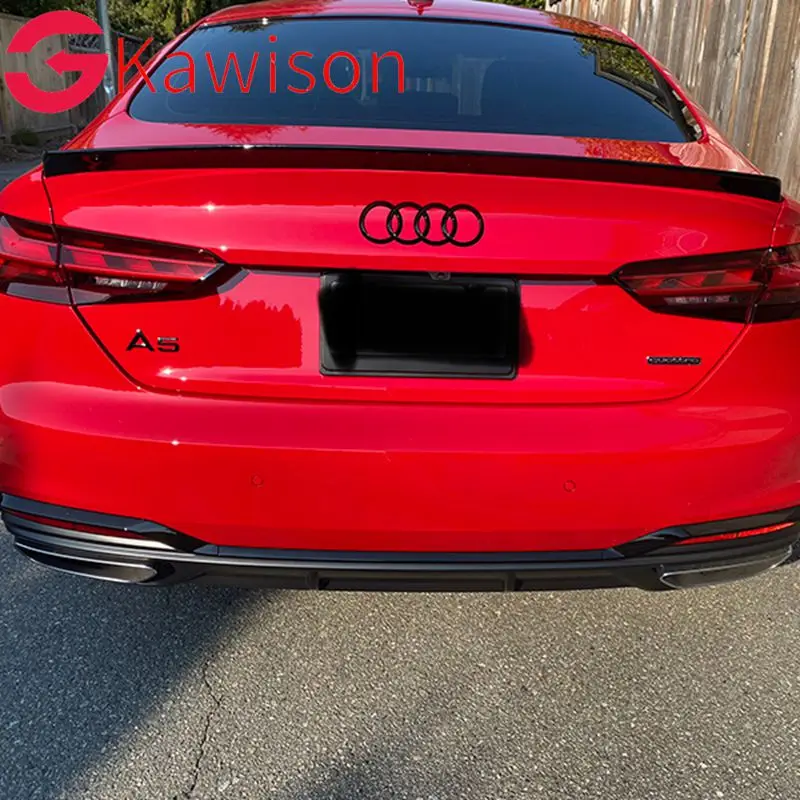 

Carbon Fiber Spoiler For AUDI A5 S5 RS5 B9 Sportback 4Door 2017-2020 Wing Lip Spoilers Car Accessories ABS material spoiler