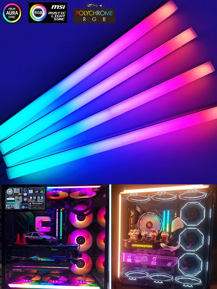 5V ARGB 3-Pin-Anschluss für Asus Aura Gaming-Gehäuse RGB PC-Lichtstreifen Magnetisch Adressierbare WS2812B LED MSI Mystic Light DIY-Dekoration
