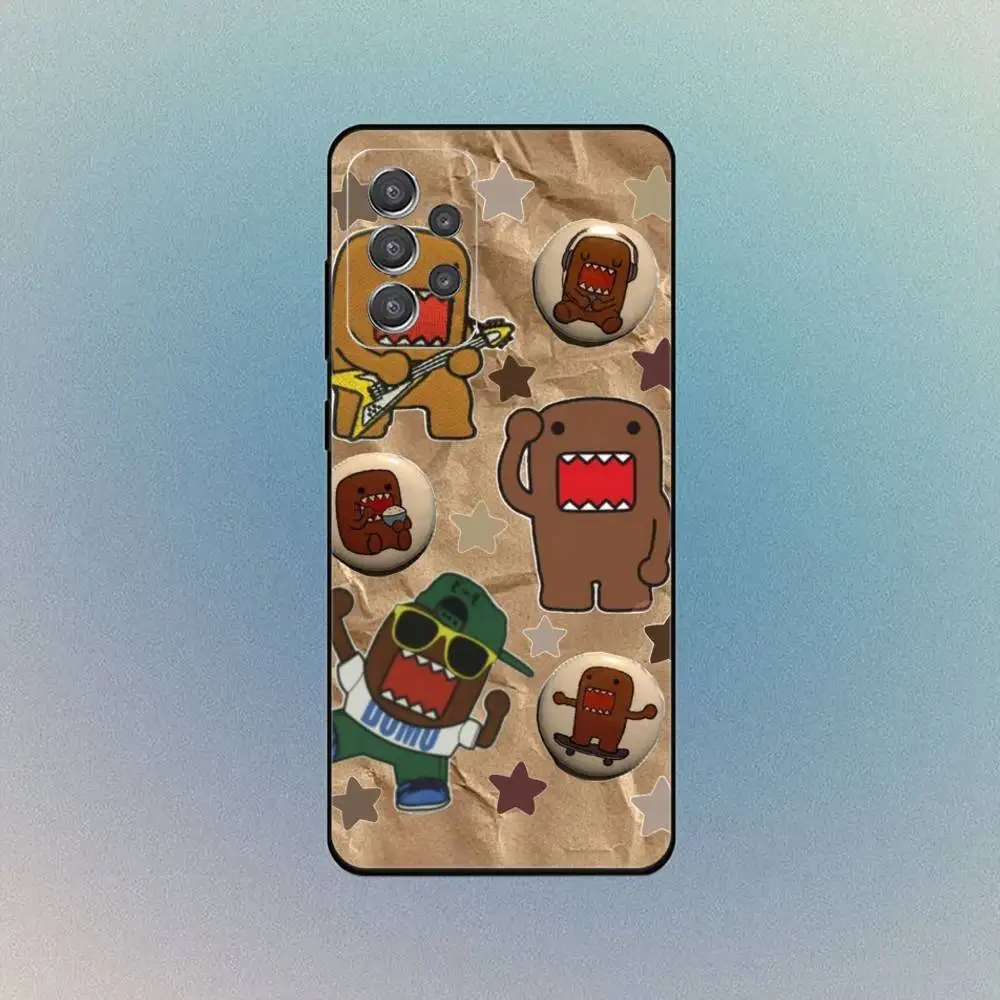 Bonita funda de teléfono domo-kun para Samsung S25,S24,S21,S22,S23,S30,Ultra,S20, funda blanda negra