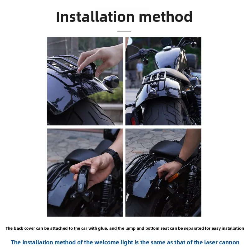 Motorcycle Green Projector Warning Light LED Decoration Anti-collision Tail Light LED Navigation light Strobe Antenna light