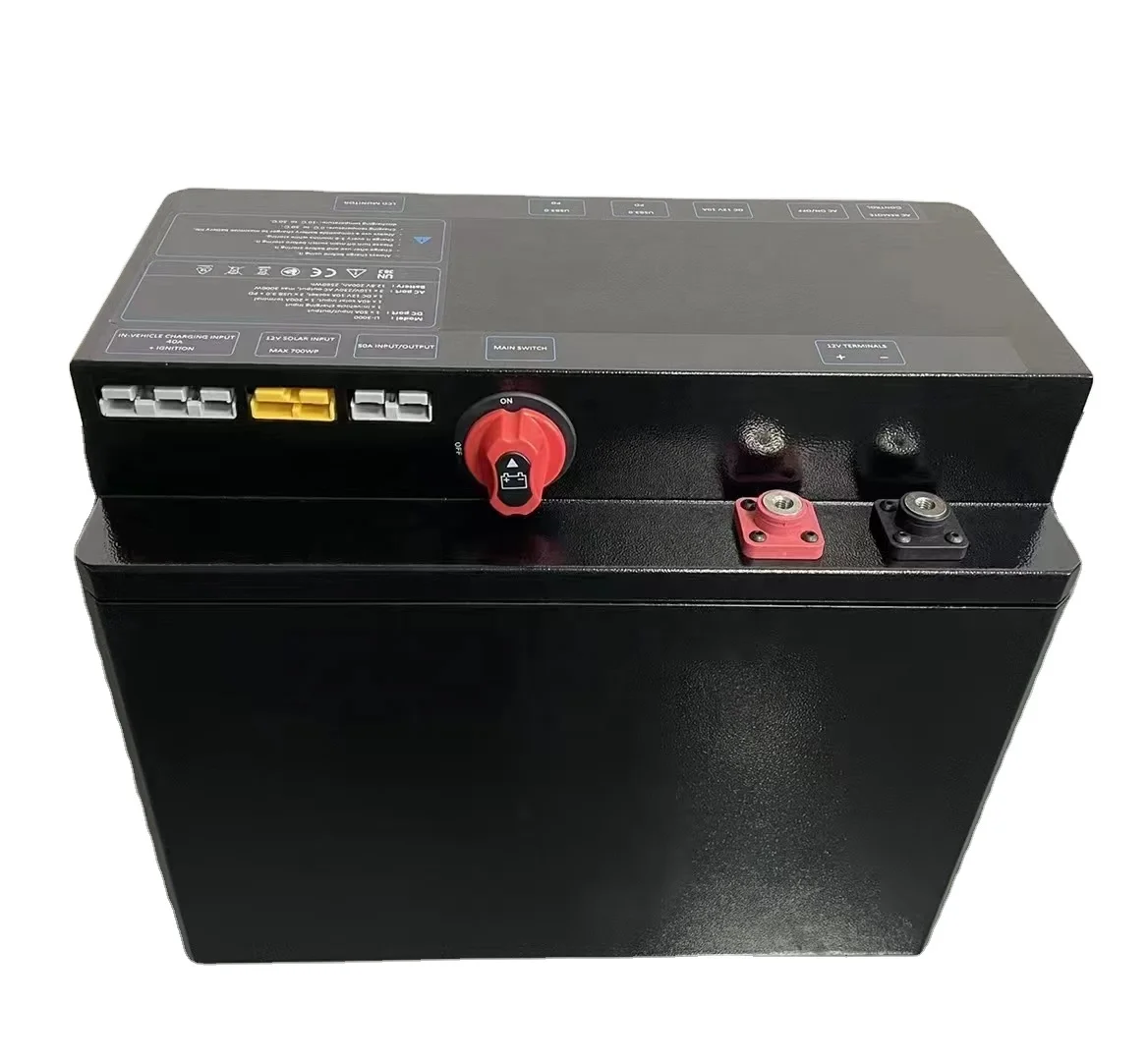 Whole Set New 2000W 3000W Camper Allinone Huge Power Bank Battery in a Box  Generator House Inverter and Solar System With App