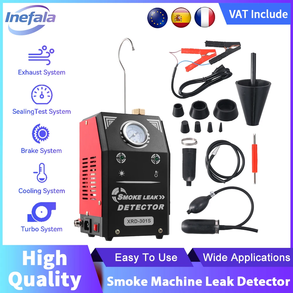 Podofo 12V Auto-Rauchgenerator für Lecksuche, EVAP-Rohr-Rauchgenerator, Ölrauchgenerator, Diagnosewerkzeug, Auto-Diagnosegeräte