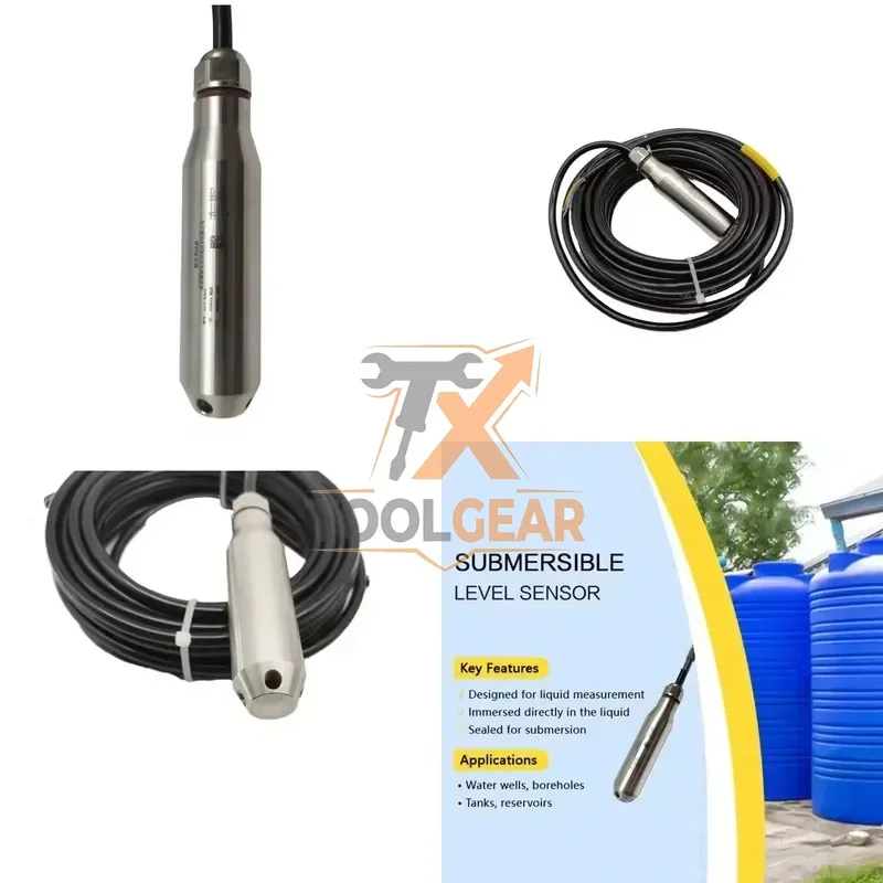 2026hotsale* Metal Submersible 4-20mA RS485 Output Tanks Throw-in Measuring Instruments Static Pressure Liquid Water Level
