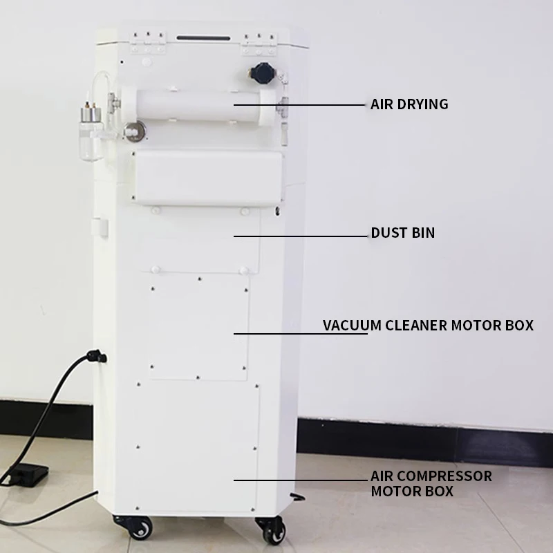 GH-9093 Dental hospital sandblasting machine vacuum cleaner grinder dust box all-in-one machine 1500W