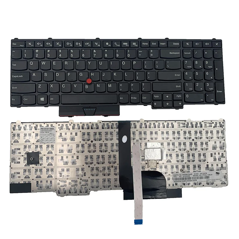 

US laptop keyboard for Lenovo ThinkPad P50 20EN/20EQ P70 20ER 00PA247 00PA277 00PA329 English trackpoint keyboards PYWL-105US