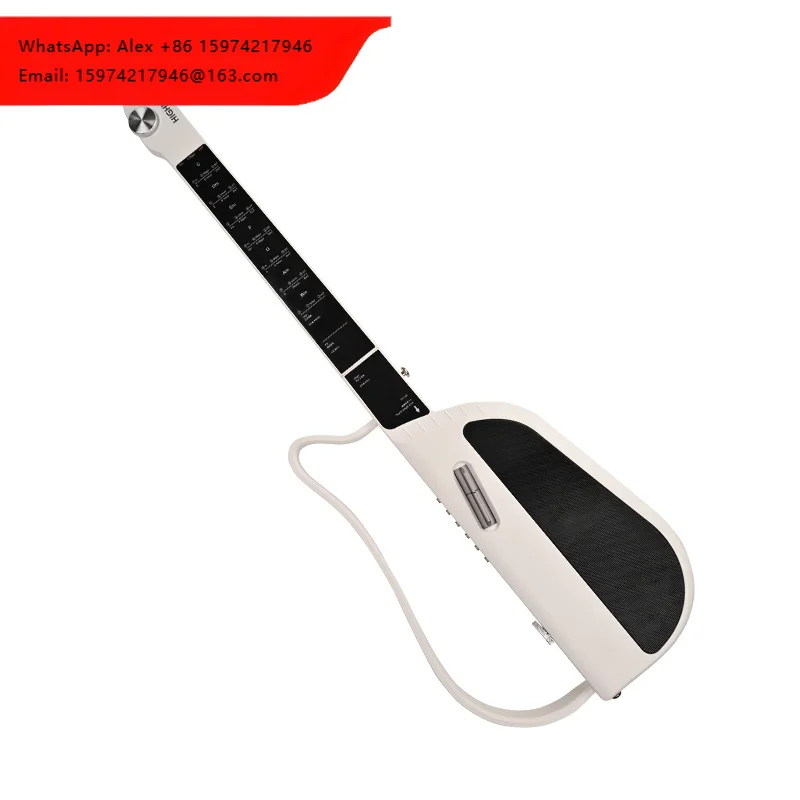 Guitarra Inteligente HighLive Travel Backing, Guitarra sin Cuerdas, Plegable y Desmontable para Adultos y Adolescentes