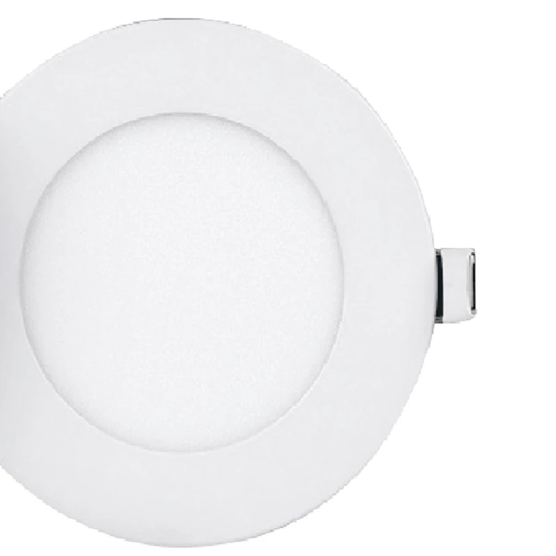 12W 1CM Panel Light Ultra-Thin Recessed Circular Downlight Kitchen Foot Tile LED Panel Light Recessed Round Panel Light Durable