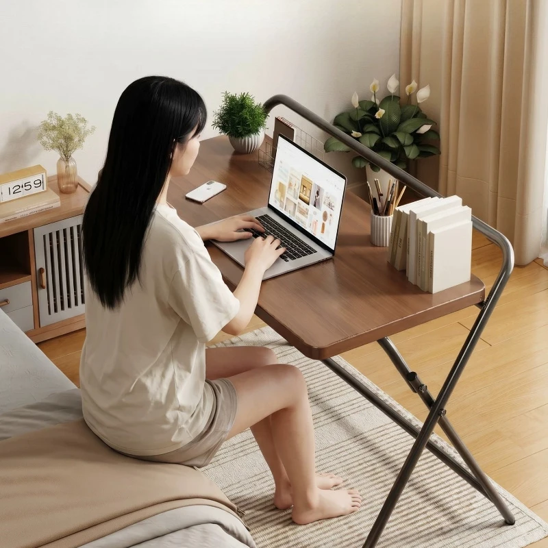 Folding Laptop Desk Portable Height Adjustable Computer Table Workstations Study Work Bedroom Dorm Mesa Escritorio Furniture