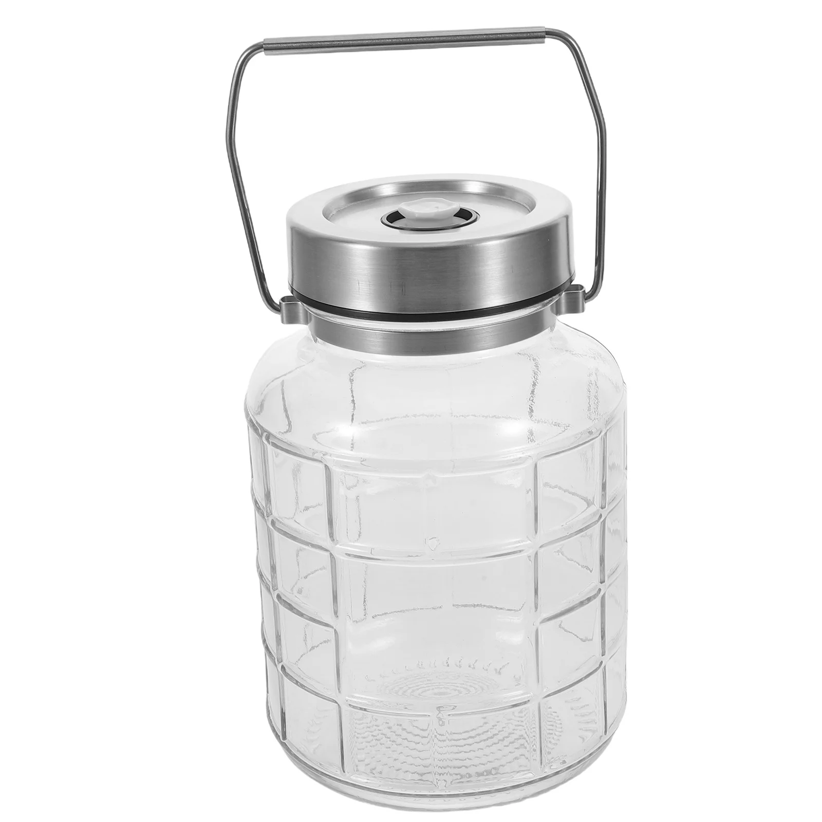 

Glass Fermenting Jar Airtight Lid Household Pickle Storage Kimchi Vegetable Wine Brewing 2000ml Wide Mouth Pickle Containers