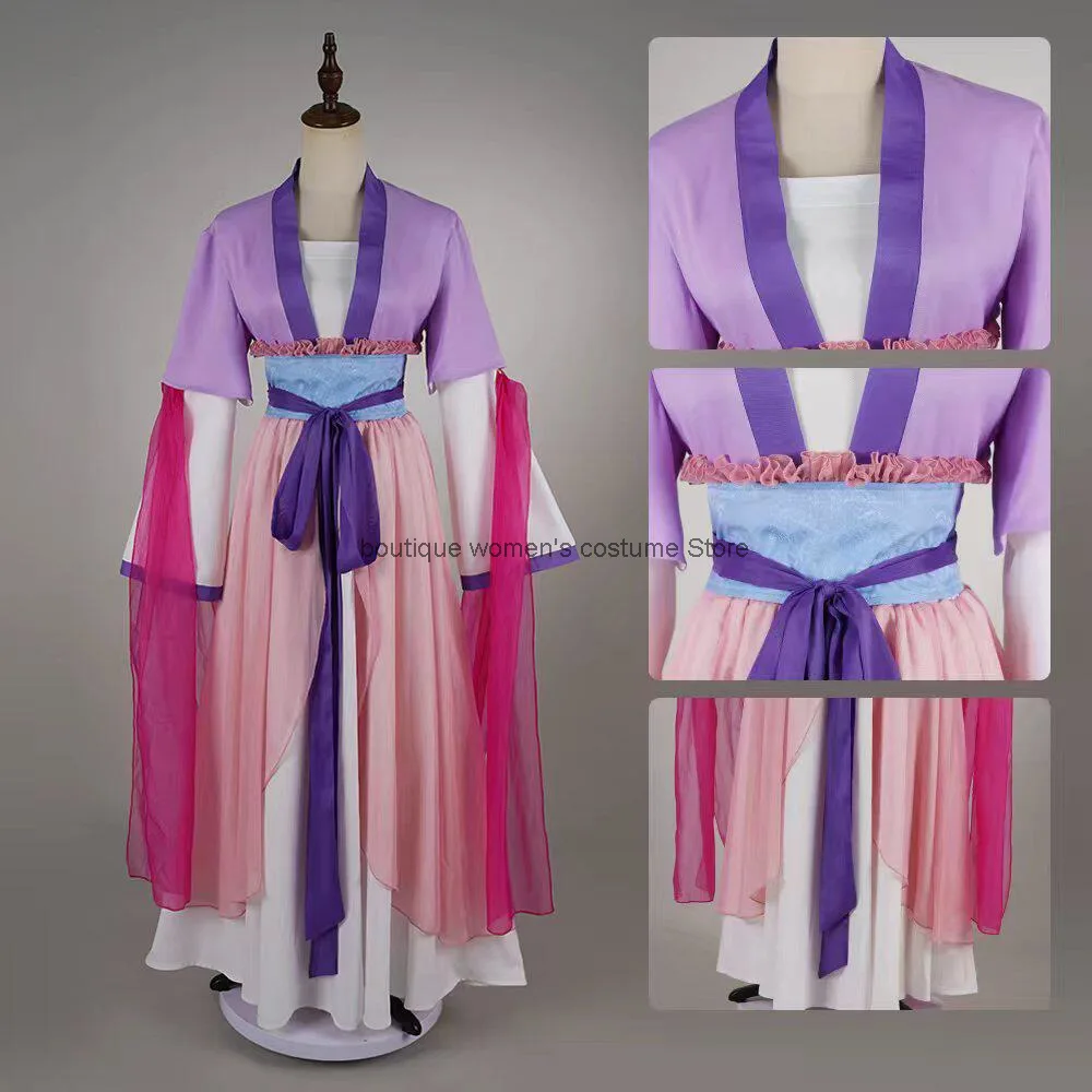 

Pharmacy Girl's Whispers Cat Cosplay Costume Moon Elf Cosplay Improved Han Element Outfit with Large Skirt and Hair Accessory