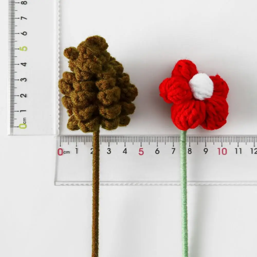 Simulated Flower 3D Christmas Bookmark Flower Book Clip Book Page Marker Flower Pagination Mark Book Paginator Weaved