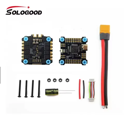 

SoloGood F722 60A Stacked F722 Flight Control ICM42688P 30.5x30.5mm 4-in-1 E-Controller 2-6S Suitable for FPV fancy drone new