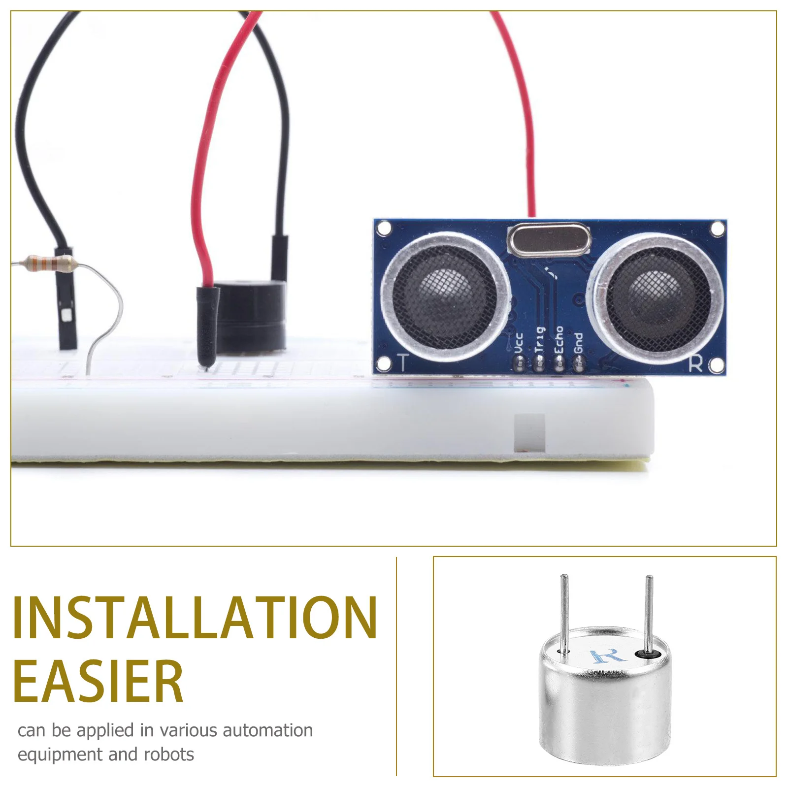 

1Pair Ultrasonic Sensor Transceiver Split 16mm 40khz High Precision Detection Automation Equipment Transducer Sensor