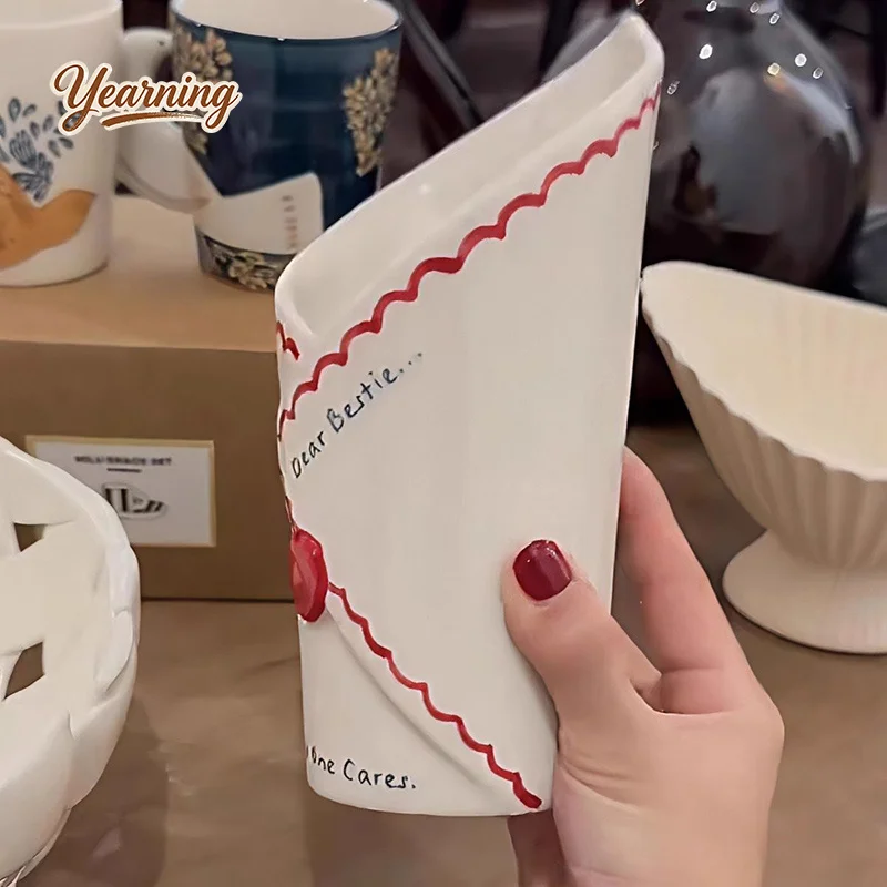 Creative Design Romantic Envelope Vase High Value Ins Style Fresh Flower Arrangement Decor