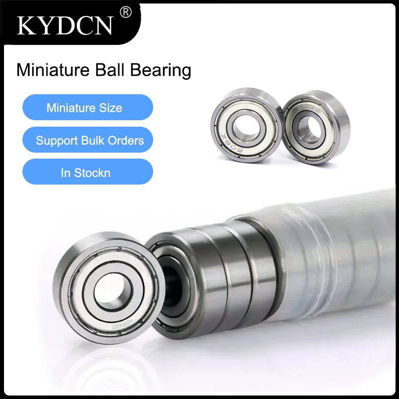 Miniature Deep Groove Ball Bearing 608 6200 6201 6202 6203 6204 6205 ZZ Small Bearing 2mm 3mm 4mm 5mm For 3D Printer CNC Parts