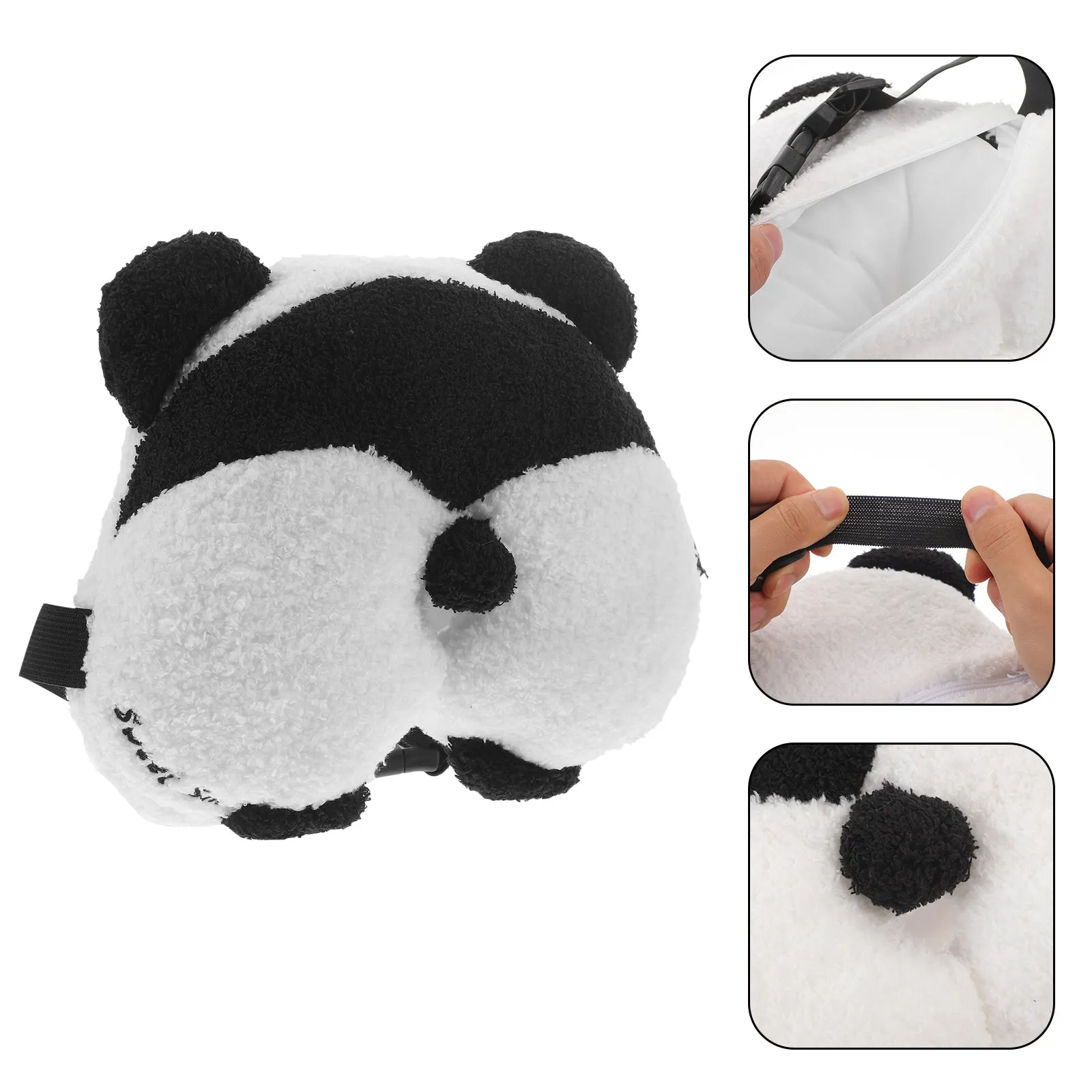 

Декоративный чехол для салфеток в виде панды для автомобиля с функцией подвешивания, большой размер, удобный в использовании держатель для салфеток для дома и офиса