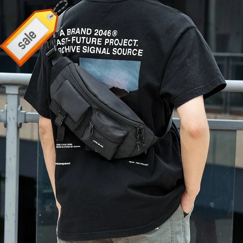 

2025 Crossbody для мужчин, водонепроницаемая 7,9-дюймовая многофункциональная сумка через плечо для iPad, противоугонная нагрудная сумка на молнии для подростков