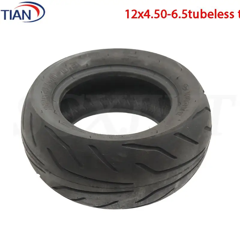 

High-Quality Wear-resistant 12x4.50-6.5 Tubeless Tires Compatible with Various 12 Inch Scooters