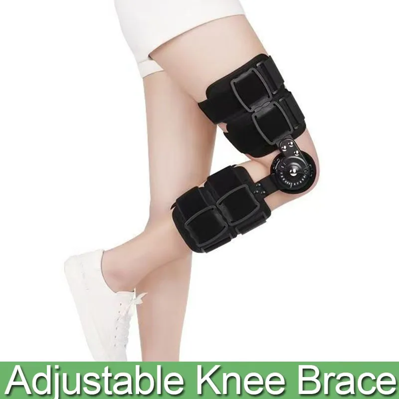 

New Model Orthopedic Support Stabilizer After Surgery Adjustable Hinged Knee Brace Knee Joint Fixation Stretcher