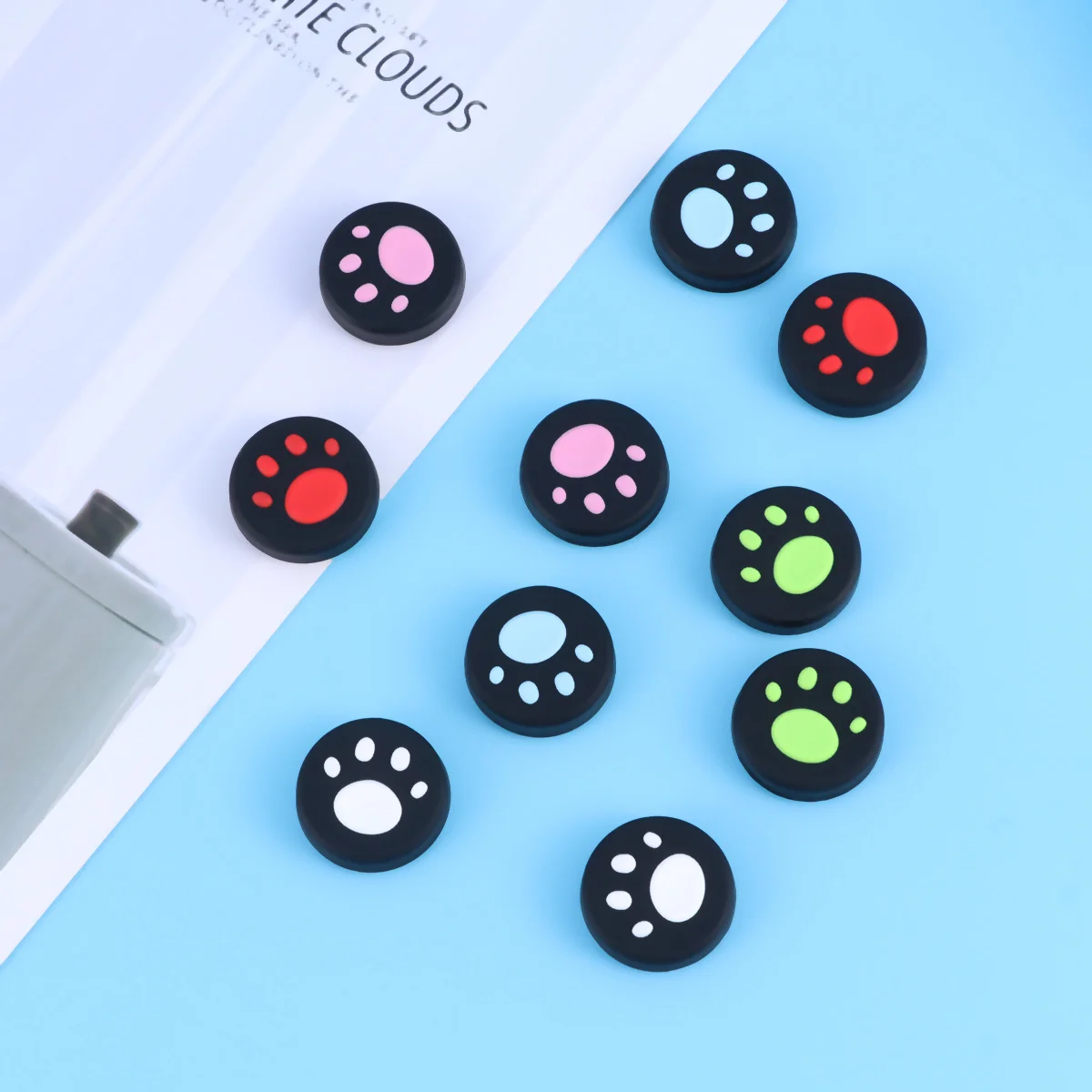 

10pcs Silicone Anti-Slip Grip For Game Controllers Joystick Protective Covers Rocker Protective Case Joy Cap