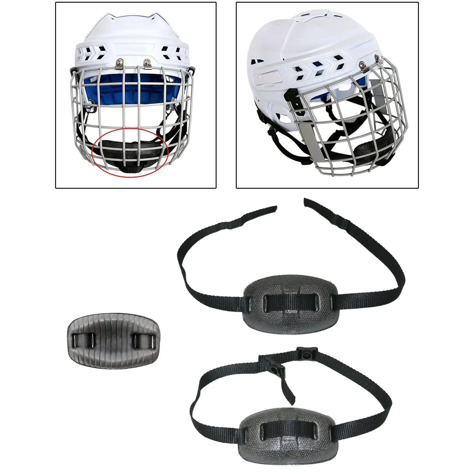 Chin Guard for Football, Softball, Outfielder, Face, Sports Accessory, Face, Chin Padding, for Skating,