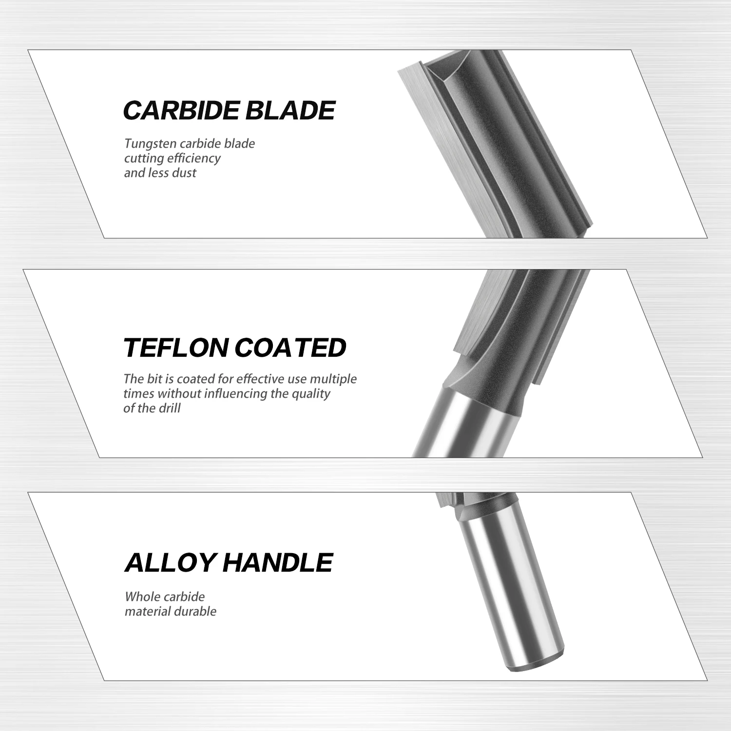 12mm Schacht 11-22mm Diameter Uitgebreide Rechte Blad Lengte 40mm Router Bit Ingelaste Rechte Cutter Houtbewerking Frees