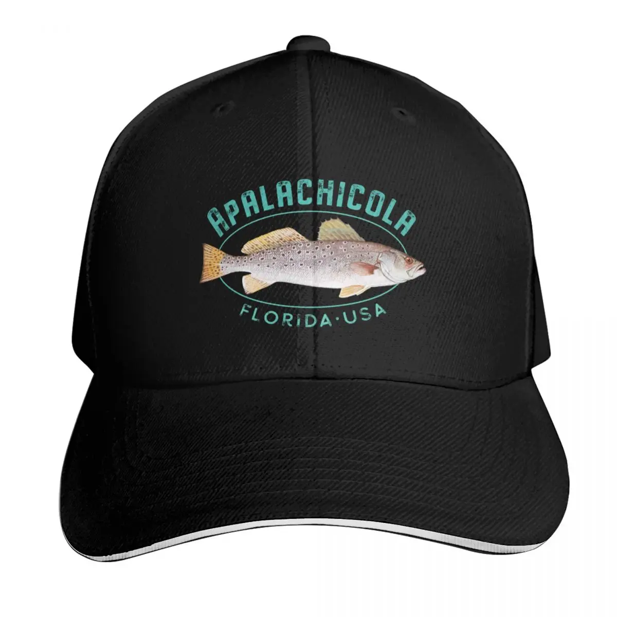 Apalachicola Florida Souvenir Baseball Cap western Hat Hip Hop Male hat Hat Beach Boy Women's