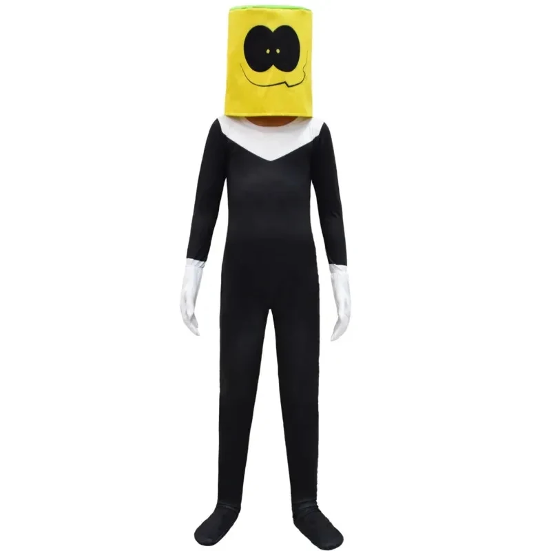 ♥2026 New Halloween Costume Cosplay Friday Night Funkin Spooky Month Skid Pump Kids Boys Party Jumpsuit Mask Skeleton Skull ★★★ view 6