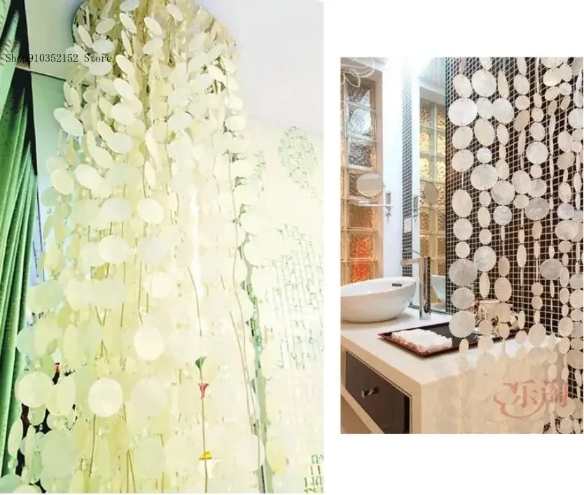 Decorative Door Curtain Natural Pollution Curtain Indoor Partition Decorative Wind 5 M Bell Curtain Hotel