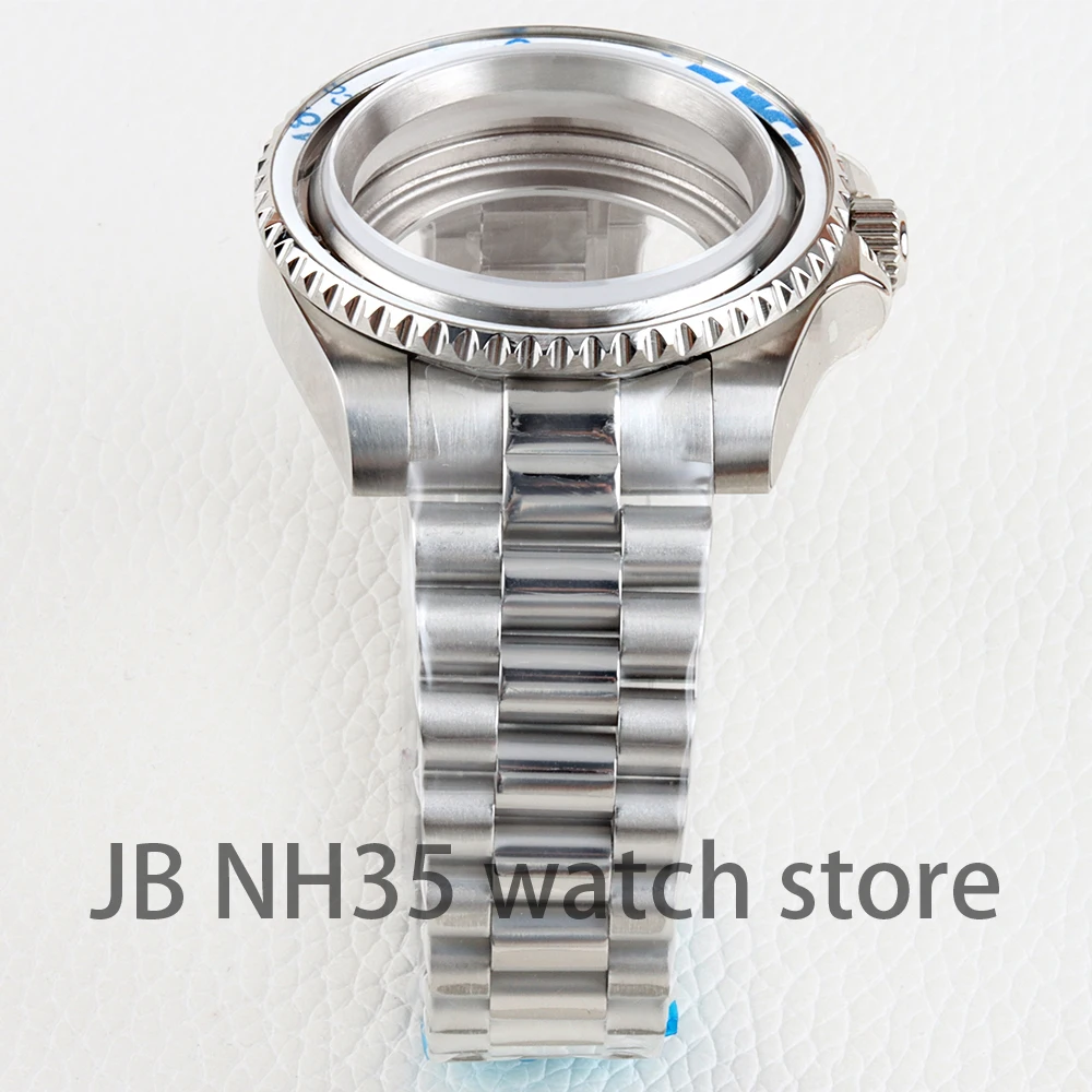 40mm NH35 Watch Case for Seiko NH34 NH35 NH36 movement 28.5mm Dial SUB Case Stainless steel Bracelet Sapphire Glass Waterproof