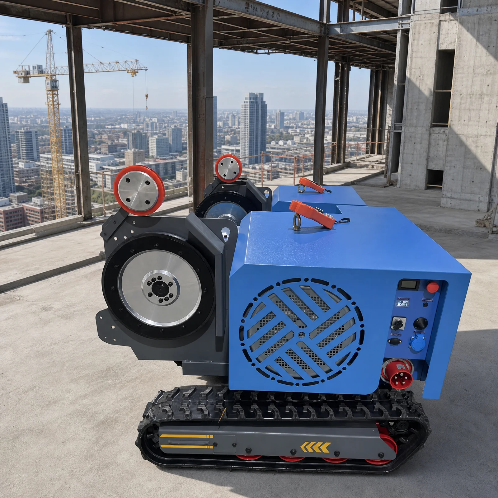 Standard 22kW Diamond Wire Saw Machine Track-Mounted For General Concrete Demolition