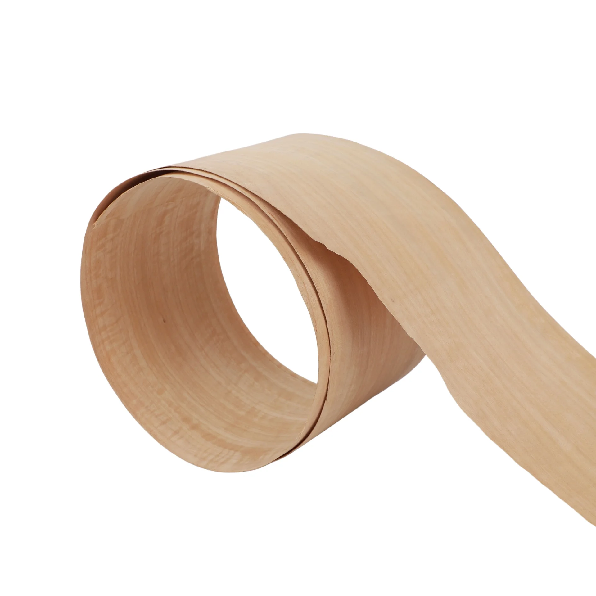 Natural Red Shadow Wood Veneer, 0.5mm, for Commercial & Display Store Decoration, Size 250x18cm.