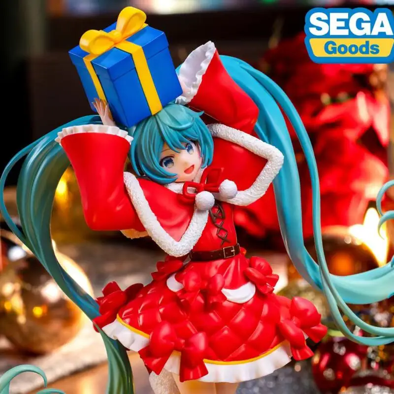 Auf Lager Original SEGA VOCALOID Hatsune Miku 2024, Weihnachtsgeschenk, PVC, Anime-Figur, Modell, Sammlerfigur, Spielzeug, Desktop-Ornament