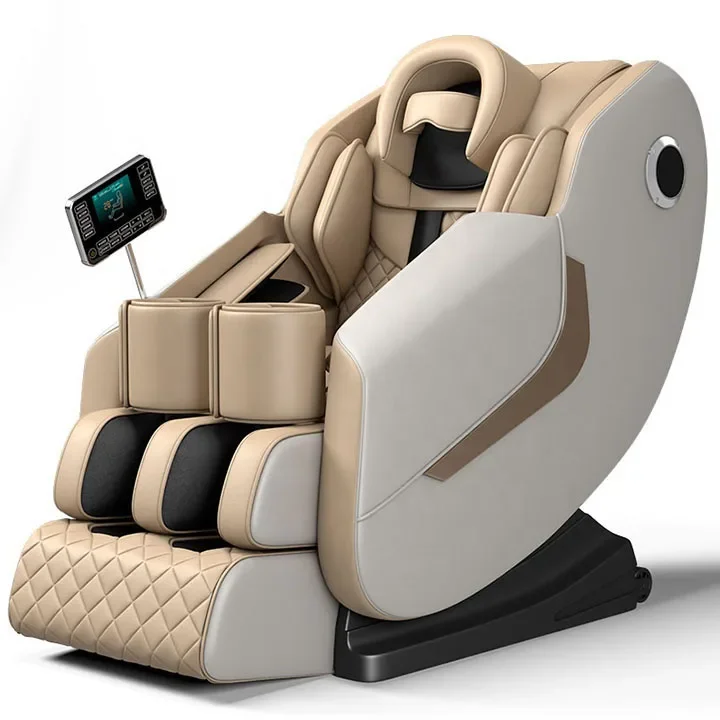 

Massage Chair Vibration Whole Body Massage Cushion Zero Gravity with Head Cover Large Touch Screen