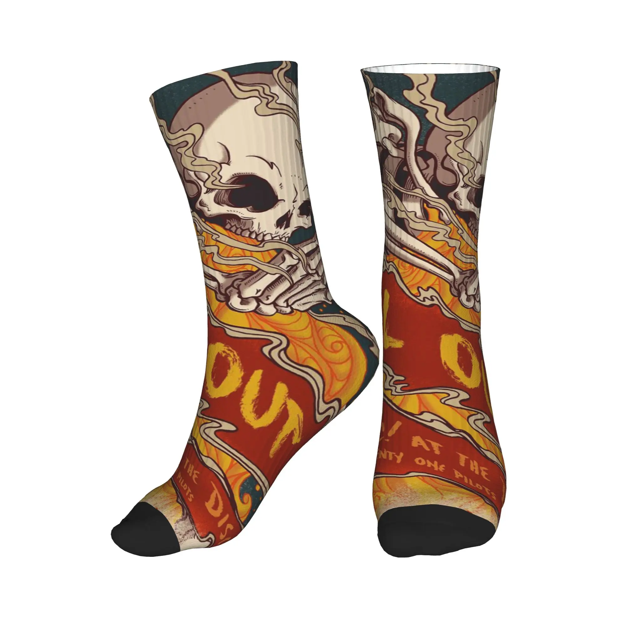 

Всесезонные спортивные носки Fall Out Boy средней длины, влагопоглощающие, забавные носки для мужчин и женщин