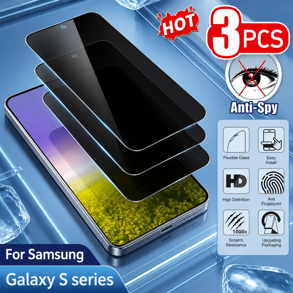 3PCS Screen Protector For Samsung Galaxy S26 S25 S24 Ultra S23+ S22+ S21+ S24 S25 S26 FE Tempered Glass Anti-Scratch