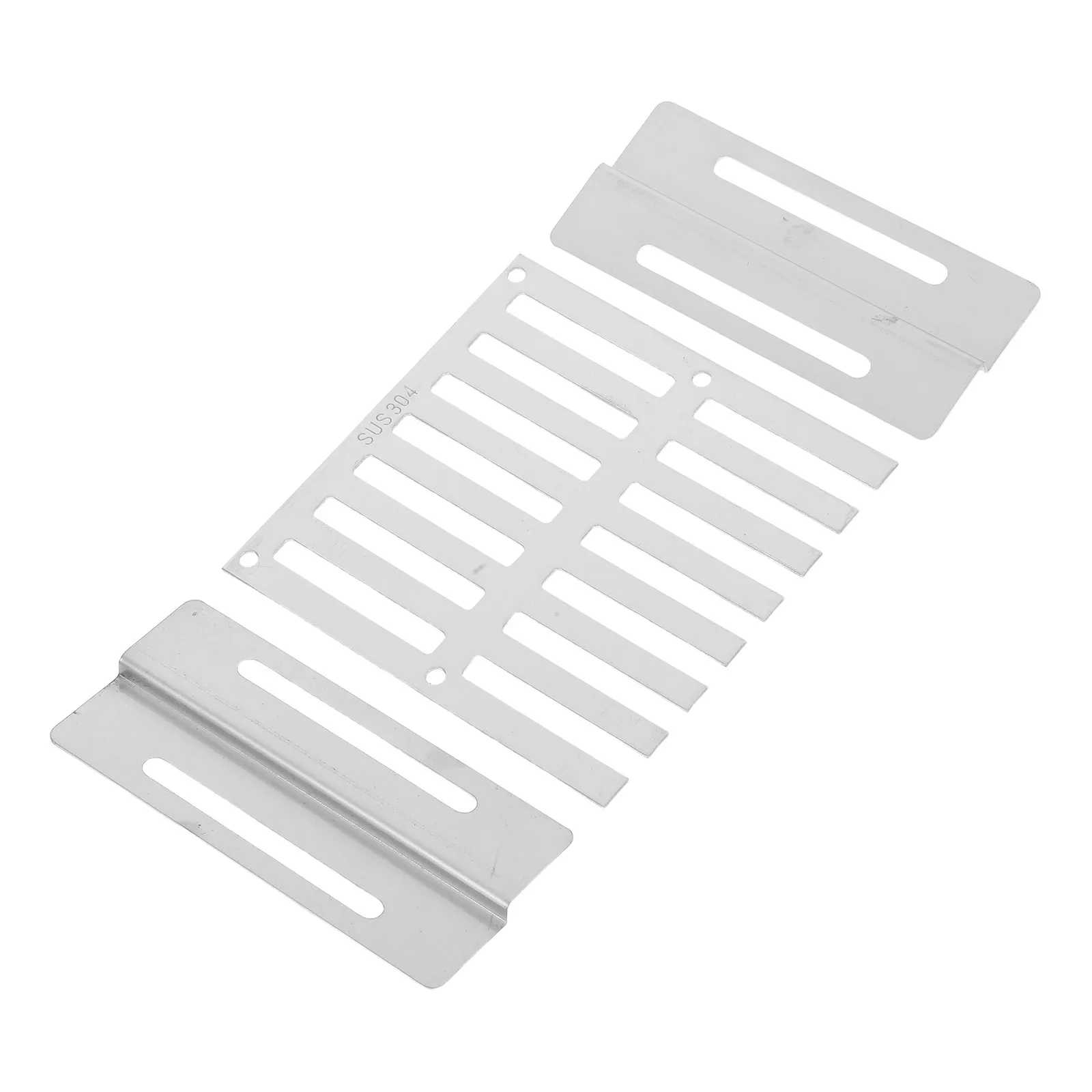 10x10cm Stainless Steel Drain Grate Side Wall Outdoor Heavy Duty Sliding Metal Floor Sewer Drain Cover Weather-Resistant