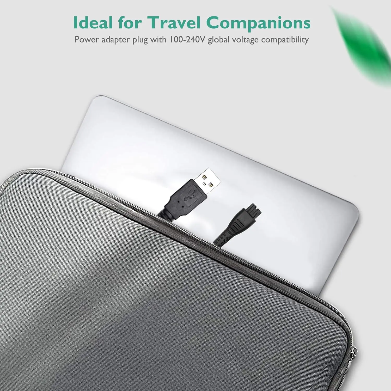 Cabo carregador compatível com barbeador Remington XR7000 HC4250 HC5870 HC5950 PG6171 PF7500 PF7600 PF7855 XR1400 Substituição PA-0510