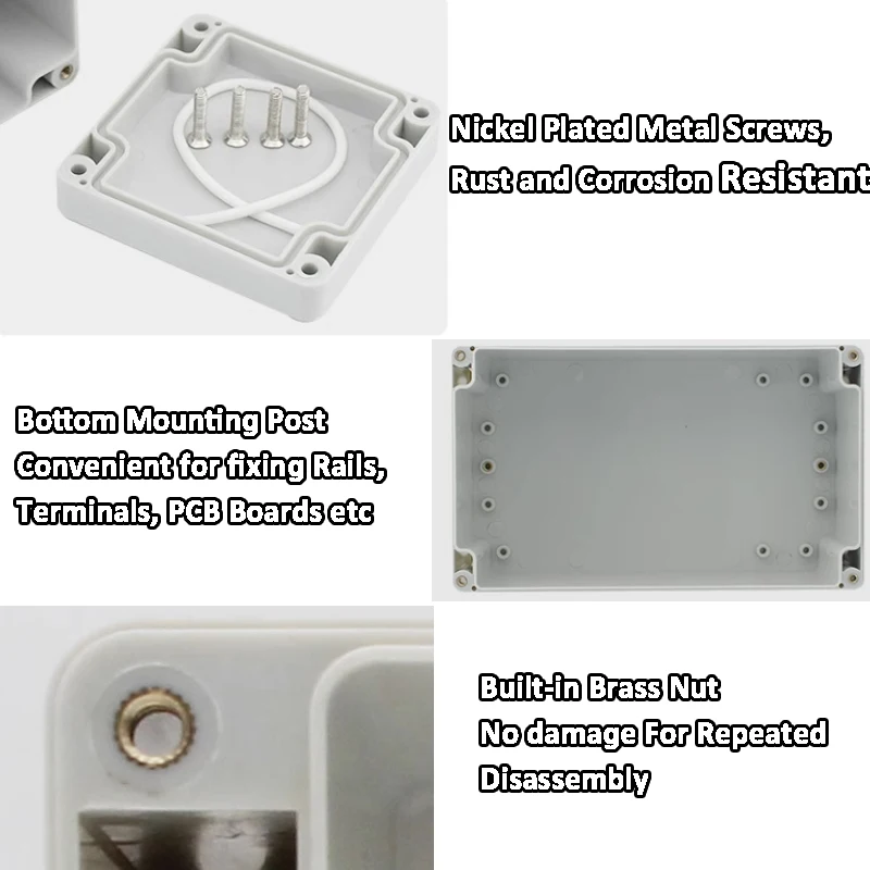 F Series Plastic ABS Junction Box Screw Cable Custom Waterproof Junction Box Ip66 Outdoor Electrical Junction Boxes Enclosure