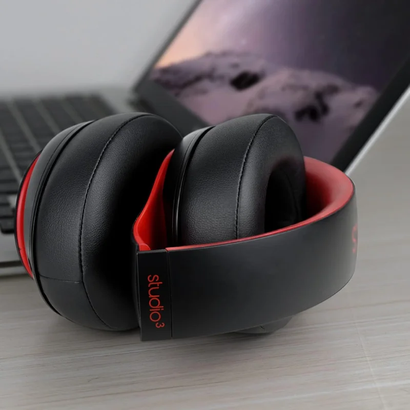 Replacement ear pads for Beats Studio 2&Studio 3 wireless headphones, soft protein leather ear pads for added thickness image 5